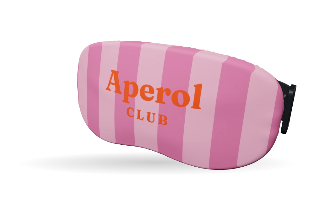 Print Aperol Club · Pink aperitivo op een skibrilhoes