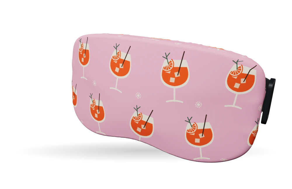 Print Spritz please · Pink aperitivo op een skibrilhoes