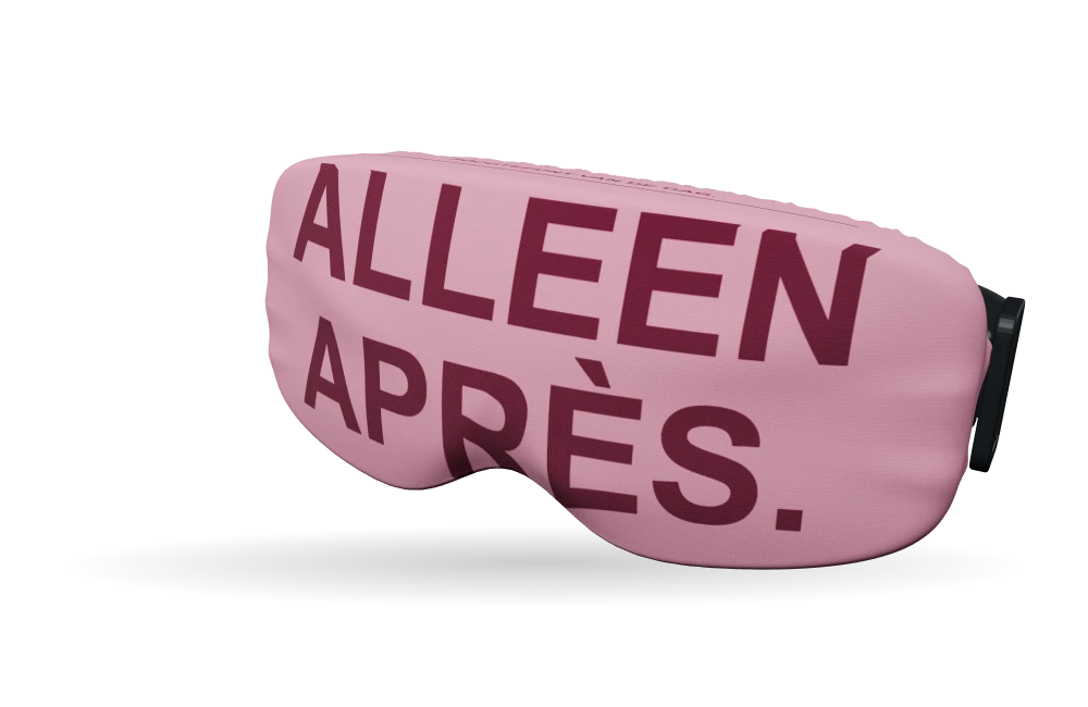 Print Alleen après op een skibrilhoes