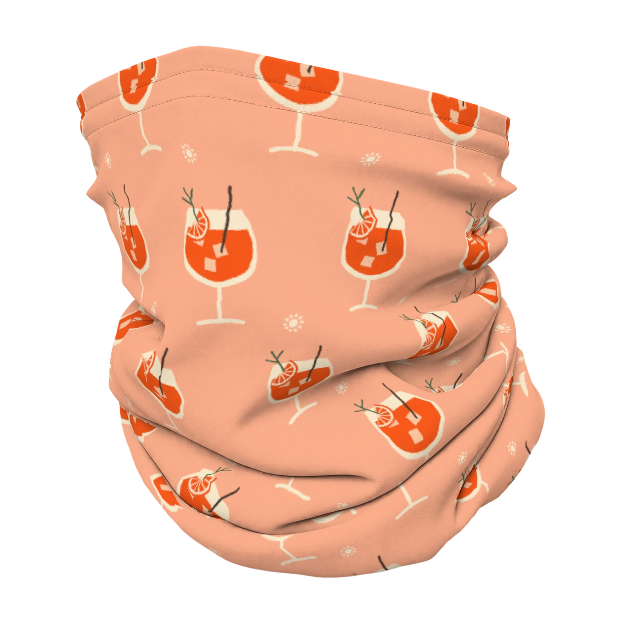 Spritz please · Peach spritz op een nekwarmer