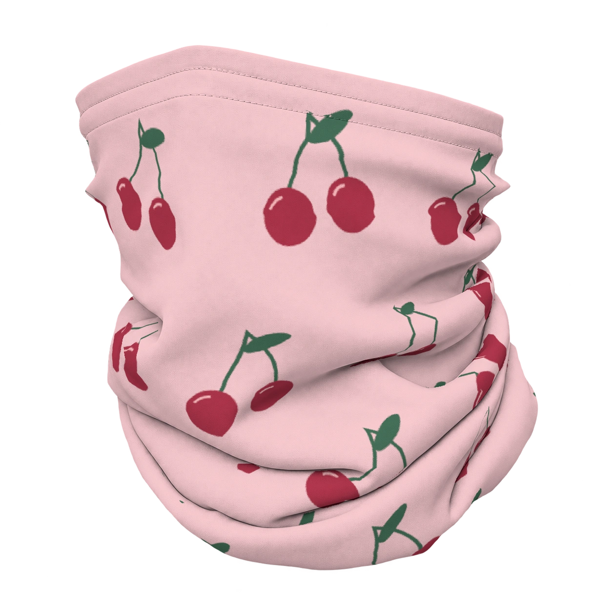 Cherry on top op een nekwarmer