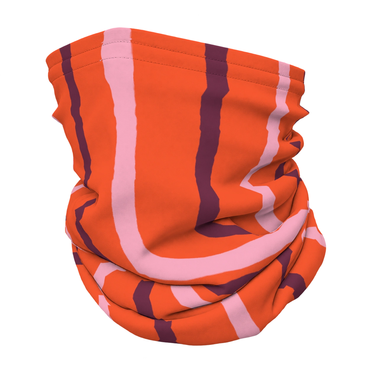 Contour op een nekwarmer