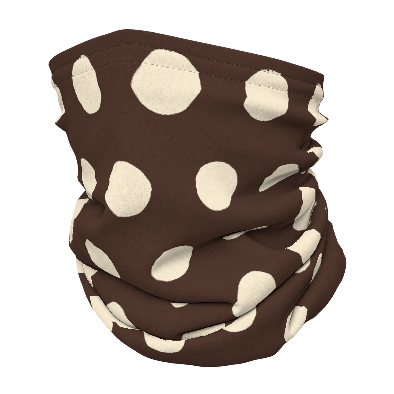 Big dot · Espresso & cream op een nekwarmer