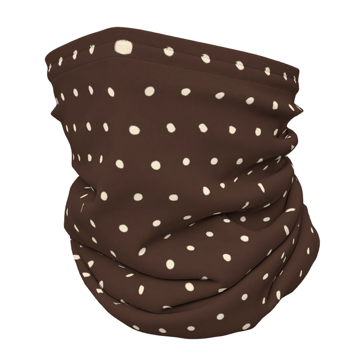 Petit dot · Espresso & cream op een nekwarmer