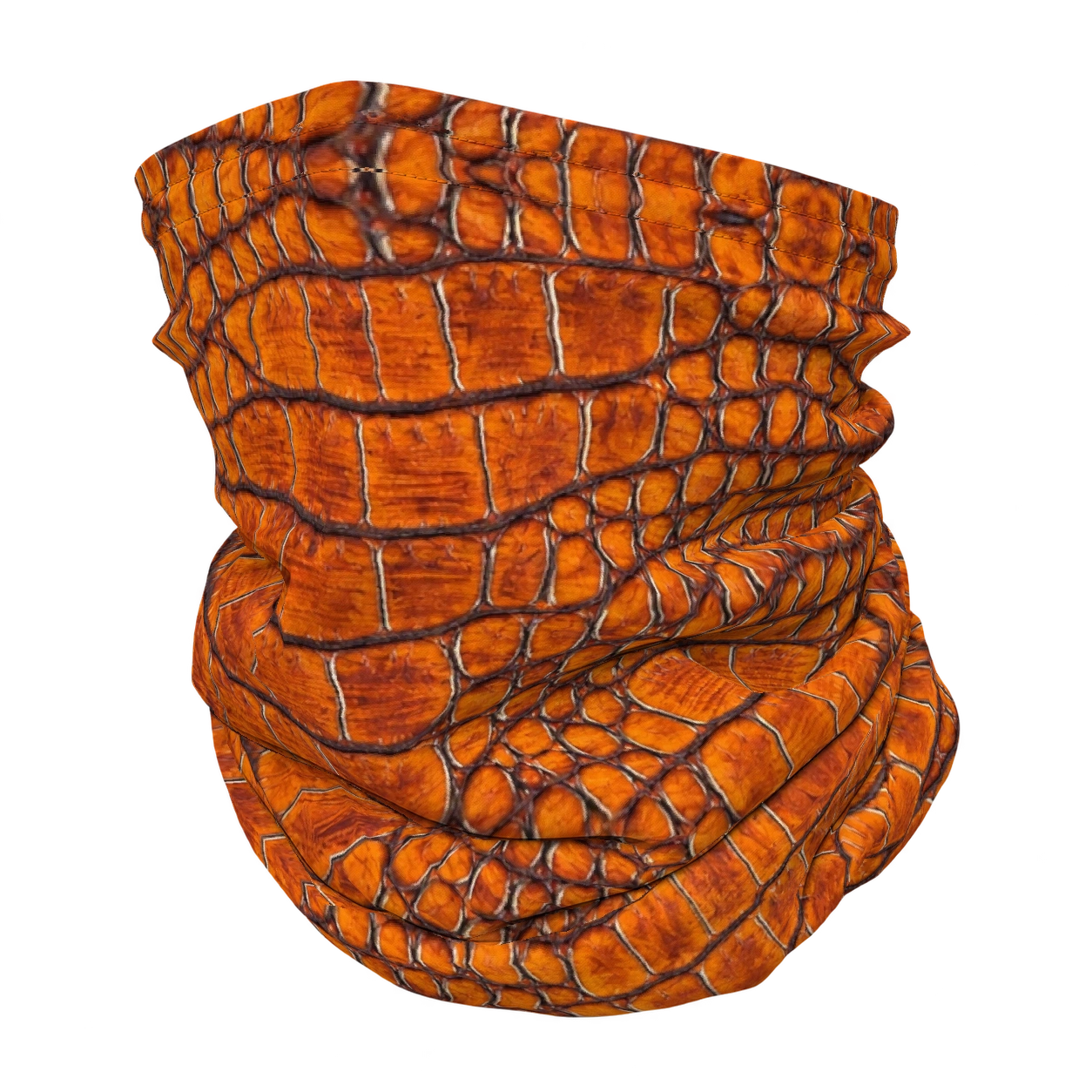 Snakeskin · Cognac op een nekwarmer