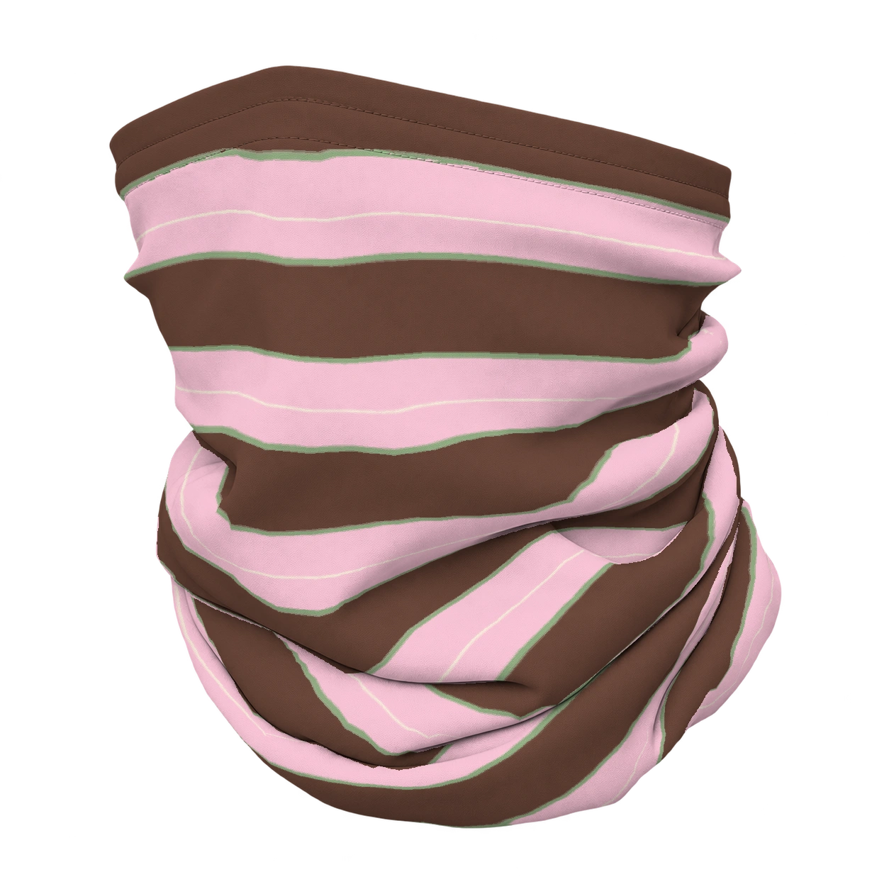 Varsity wide · Cocoa pink op een nekwarmer