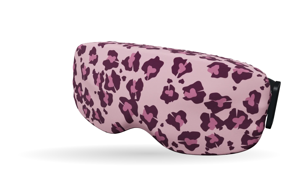 Berry leopard op de skibrilhoes