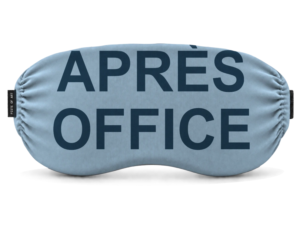 Print Après office op een skibrilhoes