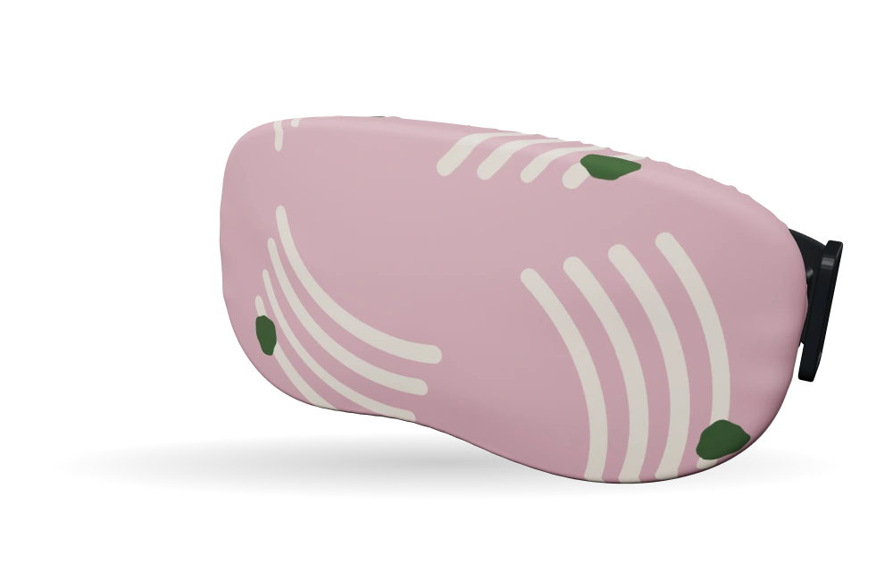 Print Atelier arcs · Pink olive op een skibrilhoes