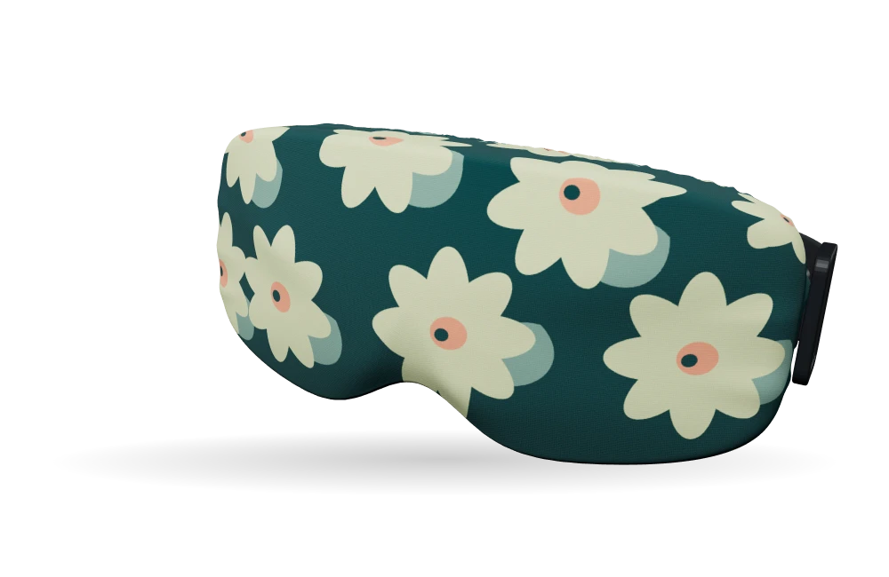 Petal parade · Teal bloom op de skibrilhoes