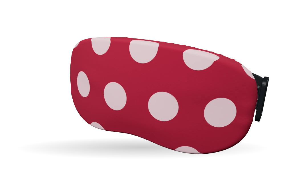 Print Big dot · Cherry & blush op een skibrilhoes