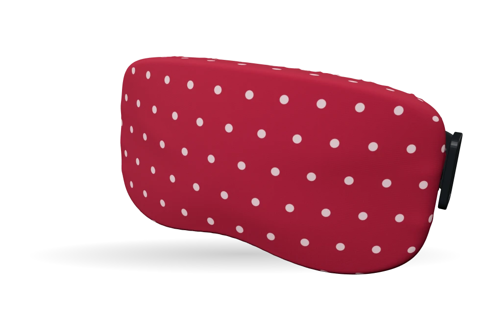 Print Petit dot · Cherry & blush op een skibrilhoes