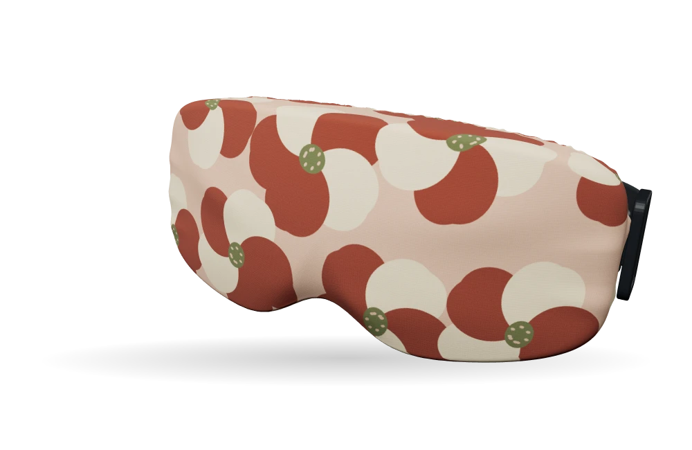 Print Poppy paper · Clay meadow op een skibrilhoes