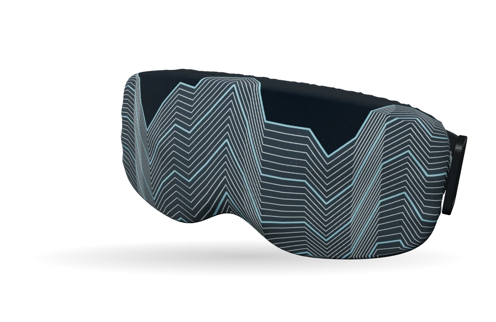 Print Ridge lines · Glacier op een skibrilhoes