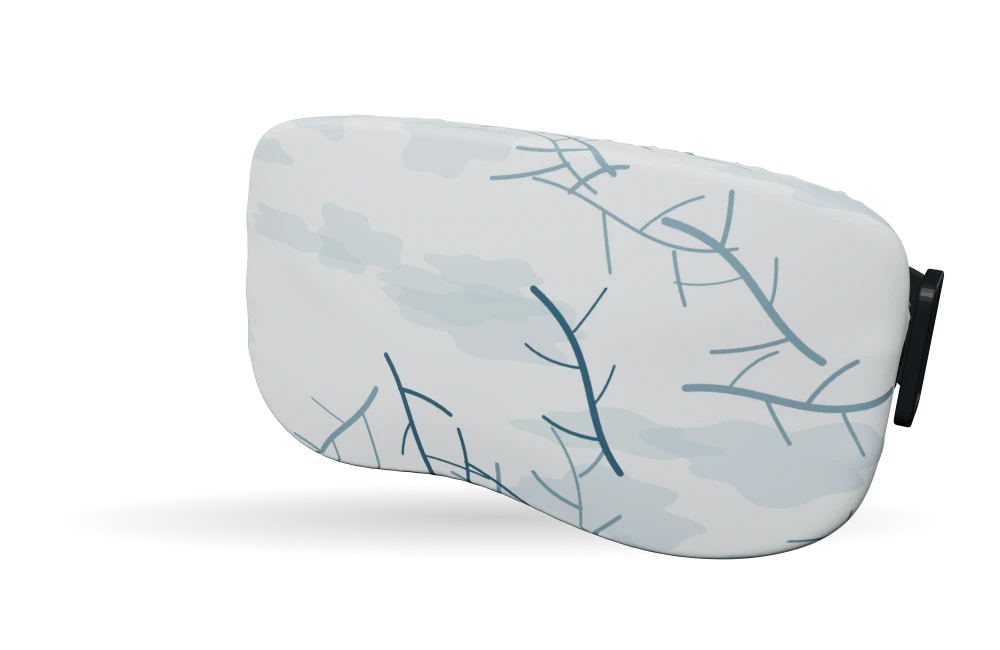 Print Snow cover op een skibrilhoes