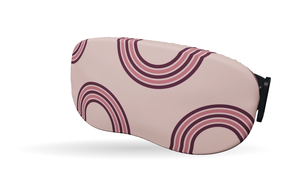 Print Sunset loops · Rose & wine op een skibrilhoes